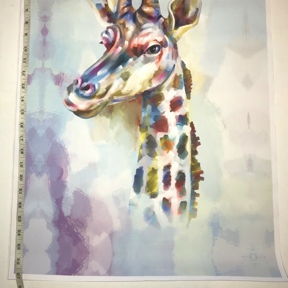 Wall Decor Art Posters Painting Giraffe Nursery Play Room Animal Zoo Decoration - Picture 4 of 5